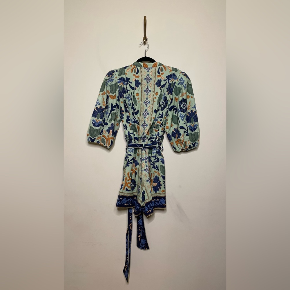 FARM Rio Ocean Tapestry Green Romper - Picture 14 of 14